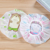 Shower Cap Woman Cartoon Animal Printed Plastic Shower Hair Cap-Shower Head-Golonzo