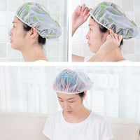 Shower Cap Woman Cartoon Animal Printed Plastic Shower Hair Cap-Shower Head-Golonzo