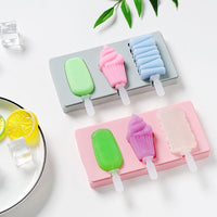 Silicone Ice Cream Mold with Cover Animals Shape Jelly Form Maker-Kitchen Slicers-Golonzo