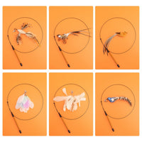 Simulation Bird Interactive Cat Toy Stick-Cat Toys-Golonzo