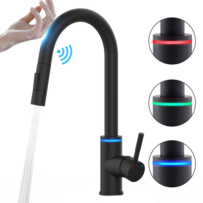 Smart Touch Kitchen Faucets with Sensor-Faucets-Golonzo