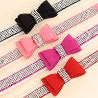 Fashion Soft Dog Collar with Warm Rhinestone-Pet Collars & Harnesses-Golonzo