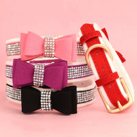 Fashion Soft Dog Collar with Warm Rhinestone-Pet Collars & Harnesses-Golonzo