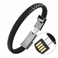 PREMIUM LEATHER CHARGING USB BRACELET - For iPhone/Android-mobile phone accessories-Golonzo