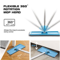 Hand Free Squeeze Mop with Bucket-Mops-Golonzo