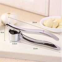 Stainless Steel Garlic Press Crusher-Garlic Presses-Golonzo