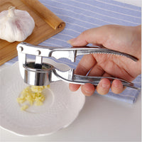 Stainless Steel Garlic Press Crusher-Garlic Presses-Golonzo