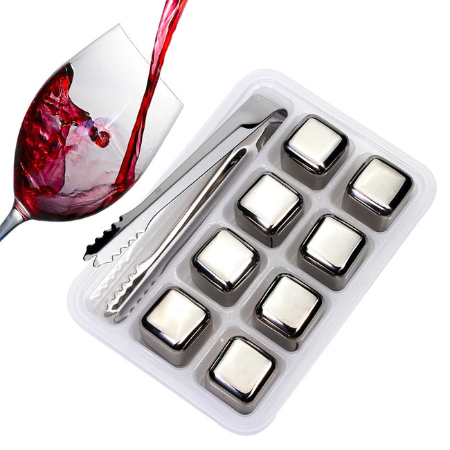 Stainless Steel Ice Cubes - Reuseable-Ice Cube Trays-Golonzo