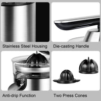 Stainless Steel Electric Juicers-Juicers-Golonzo