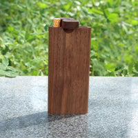Swivel Wood Dugout Storage Box Wooden Cigarette Case-Cigarette Cases-Golonzo