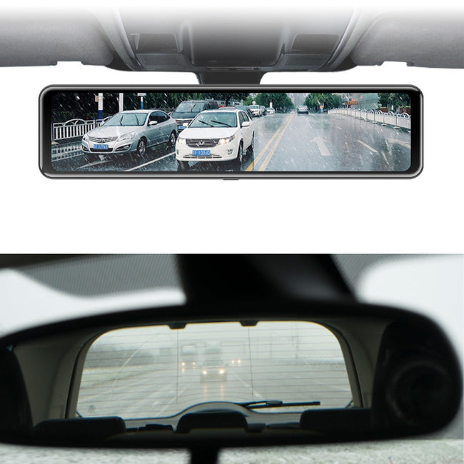 Dash Cam 4K Car Video recorder 12'' Rearview Car Mirror-Dash Camera-Golonzo