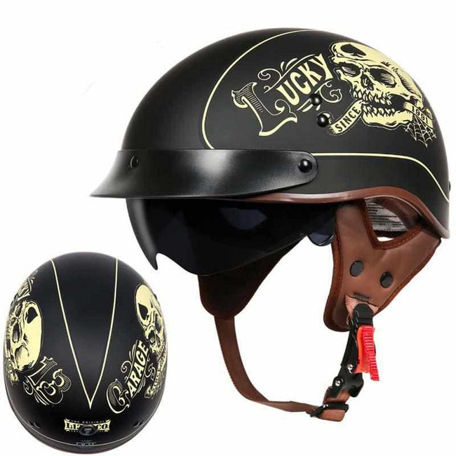 Vintage Motorcycle Half Helmet-Motorcycle Helmets-Golonzo