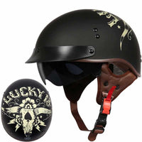 Vintage Motorcycle Half Helmet-Motorcycle Helmets-Golonzo