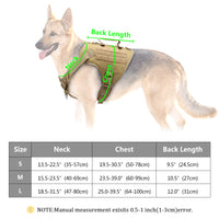 Tactical Dog Harness - Military Training Dog Vest-collar and harness-Golonzo