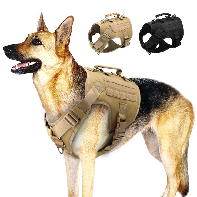 Tactical Dog Harness - Military Training Dog Vest-collar and harness-Golonzo