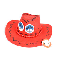 One Piece Portgas D Ace Cowboy Hat Cosplay-Hats-Golonzo