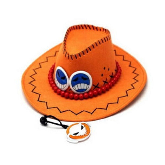 One Piece Portgas D Ace Cowboy Hat Cosplay-Hats-Golonzo