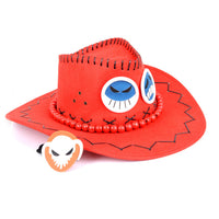 One Piece Portgas D Ace Cowboy Hat Cosplay-Hats-Golonzo