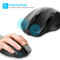 TeckNet Pro Wireless Mouse Nano Receiver Ergonomic Mice - 6 Buttons 24 –  Golonzo