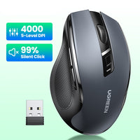 Wireless Ergonomic Mouse 4000 DPI Silent 6 Buttons-Mouse-Golonzo