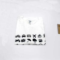 Travel Icon T-Shirt for Traveler / Backpacking-Shirts and Tops-Golonzo