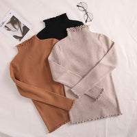 Women Sweater High Elastic Solid Fall Winter Fashion-Shirts and Tops-Golonzo
