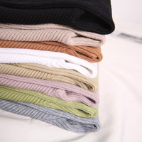 Women Sweater High Elastic Solid Fall Winter Fashion-Shirts and Tops-Golonzo