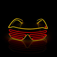 Two-Color Flash Glasses Luminous Lighting - Colorful Glowing DJ Glasses-Sunglasses-Golonzo