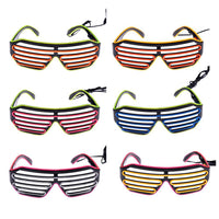 Two-Color Flash Glasses Luminous Lighting - Colorful Glowing DJ Glasses-Sunglasses-Golonzo