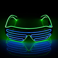 Two-Color Flash Glasses Luminous Lighting - Colorful Glowing DJ Glasses-Sunglasses-Golonzo