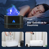 USB Simulation Flame Mist Humidifier Night Light-Humidifiers-Golonzo