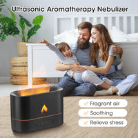 USB Simulation Flame Mist Humidifier Night Light-Humidifiers-Golonzo