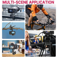 Metal Super Clamp with Double Ball Head for Mount Camera-Camera Gears-Golonzo