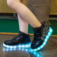 Kids LED Light up Shoes with wing-Shoes-Golonzo
