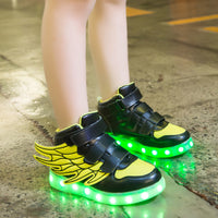 Kids LED Light up Shoes with wing-Shoes-Golonzo