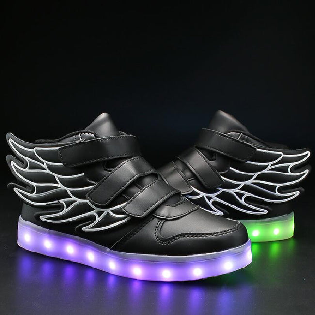 Kids LED Light up Shoes with wing-Shoes-Golonzo
