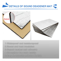 9pcs/12pcs 50cm*30cm Sound Deadener Heat Insulation Mat-Sound Dampening Panels & Foam-Golonzo