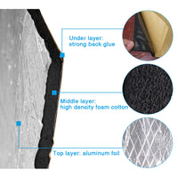 9pcs/12pcs 50cm*30cm Sound Deadener Heat Insulation Mat-Sound Dampening Panels & Foam-Golonzo