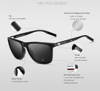 Retro Aluminum+TR90 Sunglasses Polarized Lens-Sunglasses-Golonzo