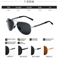 Pilot Polarized Sun Glasses-Sunglasses-Golonzo