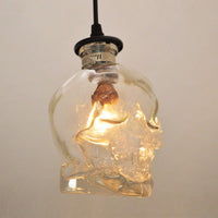Vintage Skull Head Glass Pendant Lights-Lamps-Golonzo