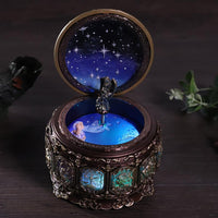 Vintage Music Box with 12 Constellations Rotating Goddess-Music Boxes-Golonzo