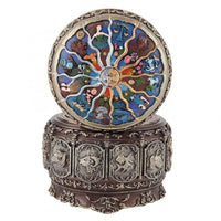 Vintage Music Box with 12 Constellations Rotating Goddess-Music Boxes-Golonzo