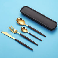 Western Cutlery Set - Portable Travel Tableware Set-Dinnerware Sets-Golonzo