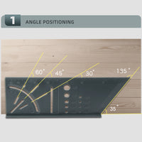 Multifunctional Angle Ruler Wood Working 3D Mitre Angle Measuring-Rulers-Golonzo