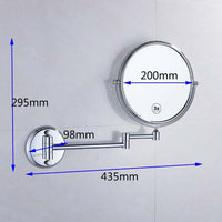 Wall Mounted Brass Bathroom Accessories Mirror-Face Mirrors-Golonzo