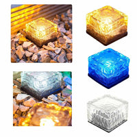 Solar Power LED Pathway Light Ground Crystal-Night Lights & Ambient Lighting-Golonzo