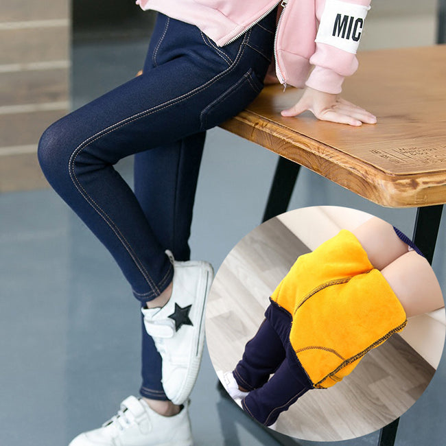 Winter Pants For Girls Children - Hot Warm Leggings-Pants-Golonzo