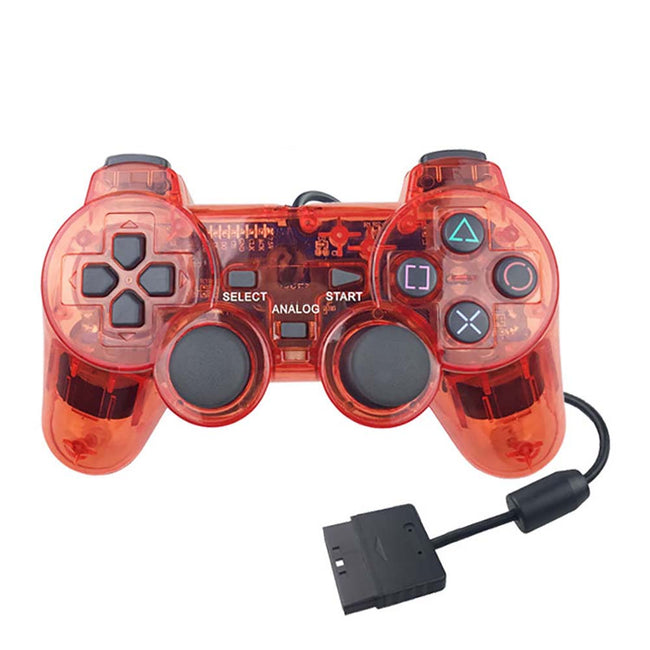 Wired Connection Gamepad for PS2 Double Vibration-Game Controllers-Golonzo
