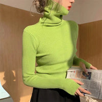 Turtleneck Sweaters - Pullover Heaps Collar Knit Sweaters-Sweater-Golonzo